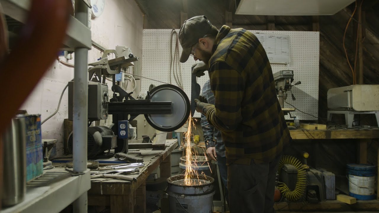 Learning How to Forge, Grind and Polish a Knife from Jared Thatcher | Over the Fire Cooking Ep. 3