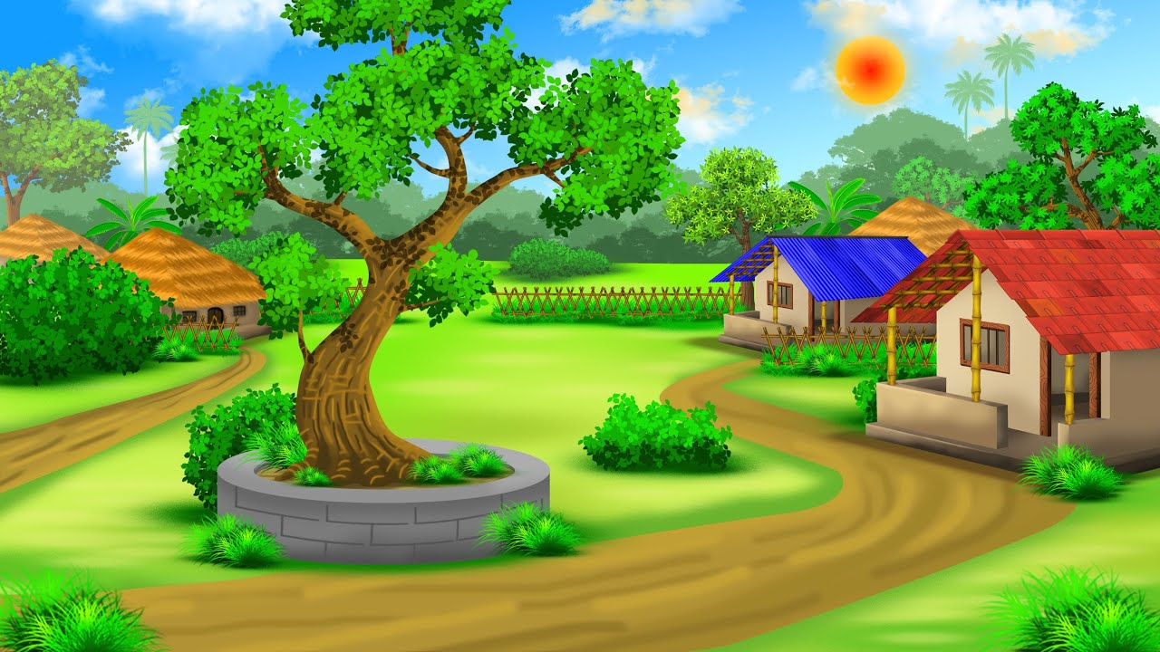 Background Design For Cartoon Animation In Photoshop | 