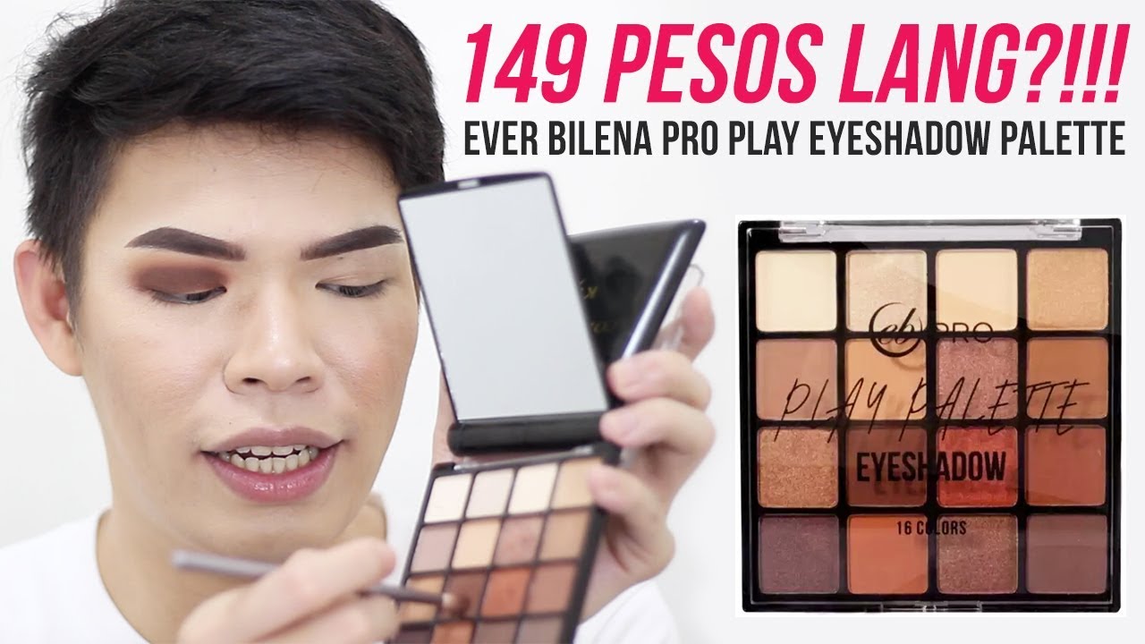 149 PESOS EYESHADOW PALETTE NA PIGMENTED?!!! EVER BILENA PRO PLAY EYESHADOW PALETTE REVIEW