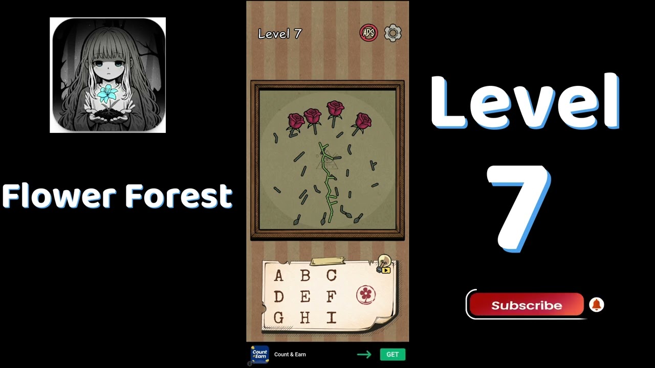 Flower Forest Level 7 Walkthrough | Word Puzzle 🌼🧩 | Can You Solve It? | Go Answer🌸🧠