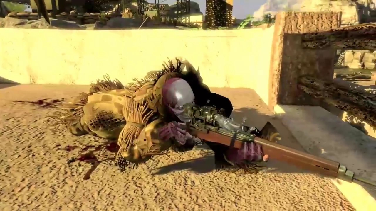 Sniper Elite 3 Shot Through Scope Kill