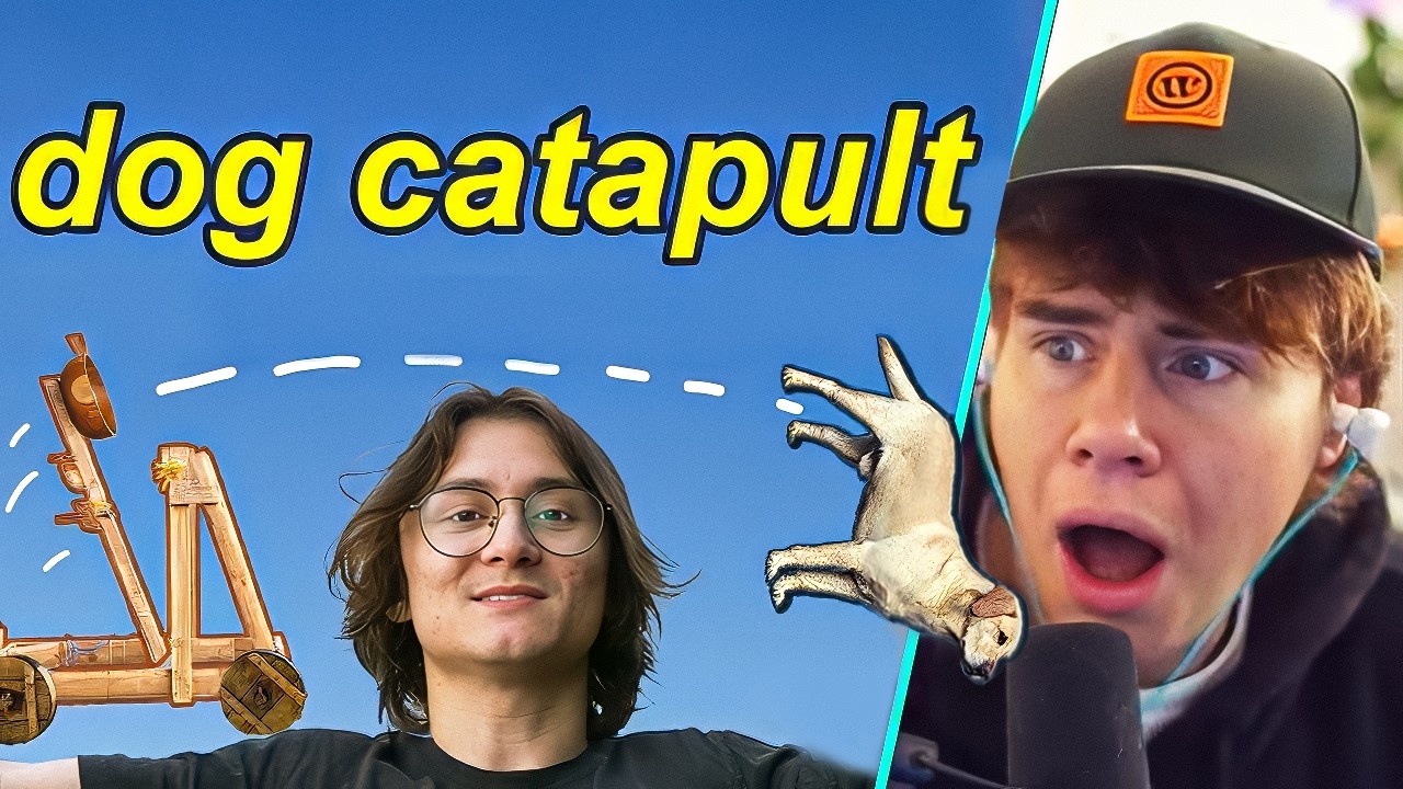 Blau Reacts to Michael Reeves I Built A Dog Catapult