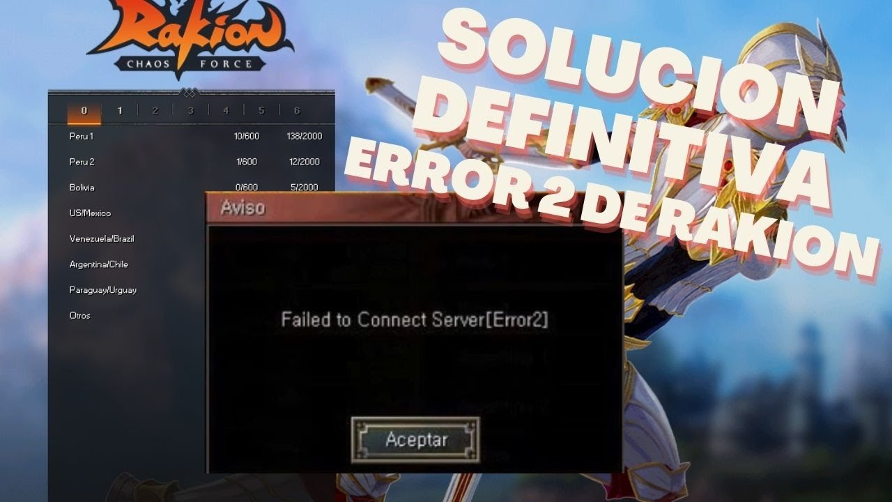 SOLUCION AL ERROR 2 DE RAKION  l  RAKION LATINO