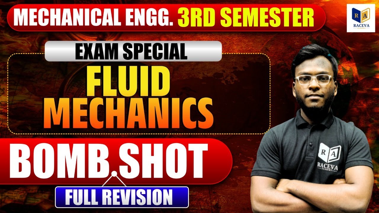 Fluid Mechanics Full Revision | Mechanical Engg 3rd Semester | Exam Special Bomb Shot