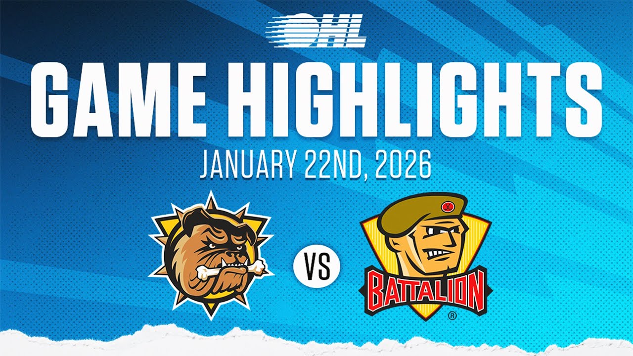 Najważniejsze momenty OHL: Brantford Bulldogs @ North Bay Battalion, 22 stycznia 2026 r.