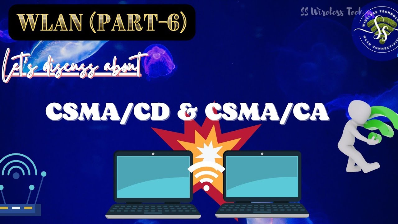 CSMA/CD & CSMA/CA Part #6 #wireless #technology #wlan