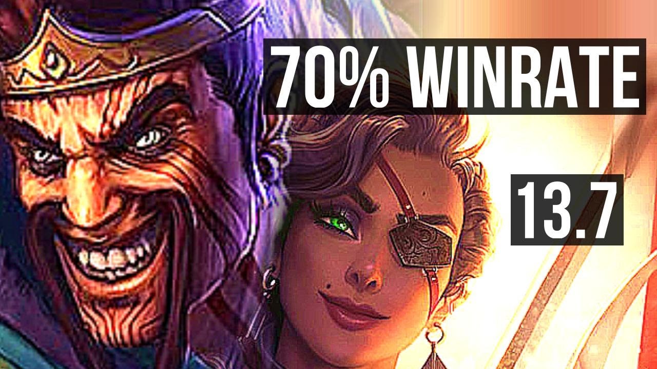 DRAVEN & Morgana vs SAMIRA & Thresh (ADC) | 16/1/5, 70% winrate, Legendary | KR Grandmaster | 13.7