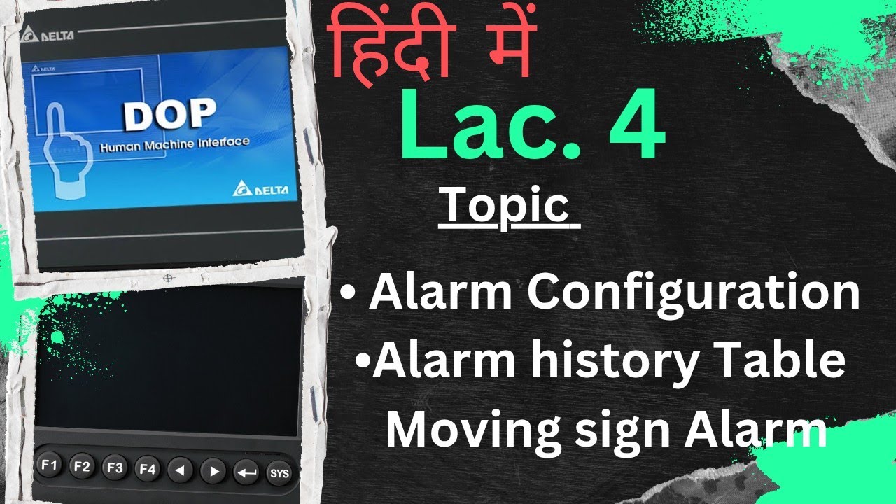 How to Set All Types of Alarms in Delta HMI | Complete Alarm Configuration Tutorial DOP Soft alarm