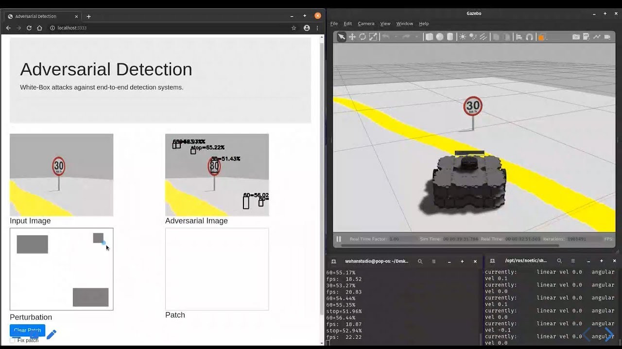 Adversarial Detection: Attacking Object Detection in Real Time