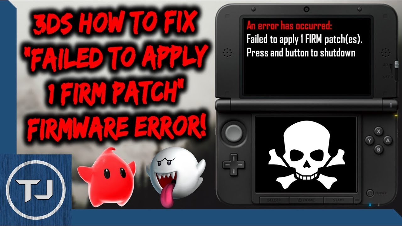 3DS Как исправить ошибку «Не удалось применить 1 фирменный патч»!