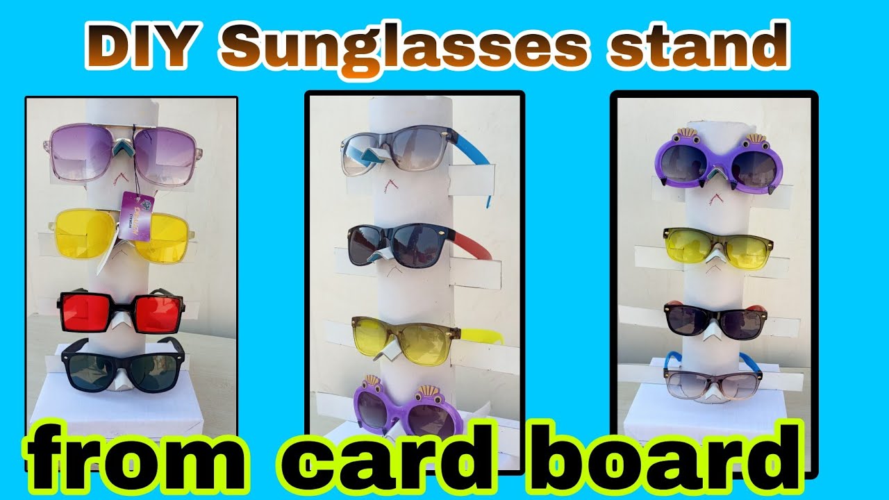 DIY sunglasses organizer || chasma stand kaise banaye