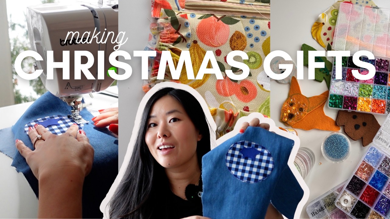 Sewing, DIYing and thrifting my gifts this year | handmade and thrifted Christmas