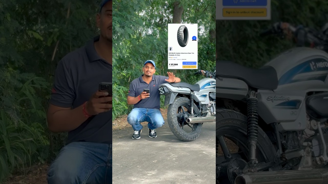 Itna mehanga tyre splendor k ander 😍| #splendor #splendormodified #minivlog #shorts