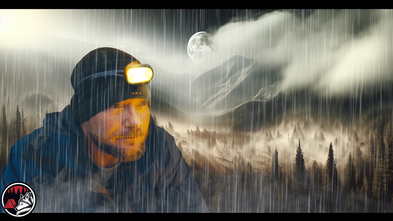 Severe Storms Under a Tarp Shield - Heavy Rain & Thunderstorms - ASMR STRONG Storm Adventure