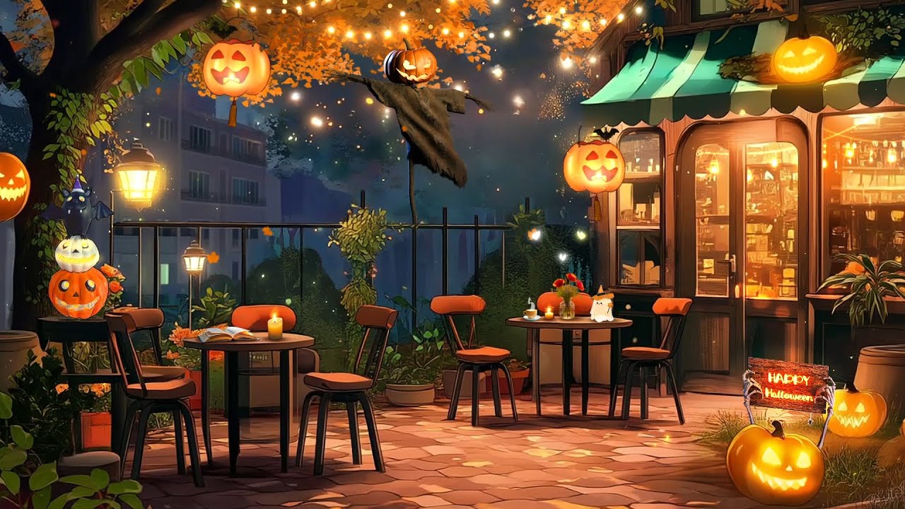 Aesthetic Halloween Mood 👻 Smooth Lofi Halloween Music for Spooky Season 🎃 Pumpkin Lofi Coffee