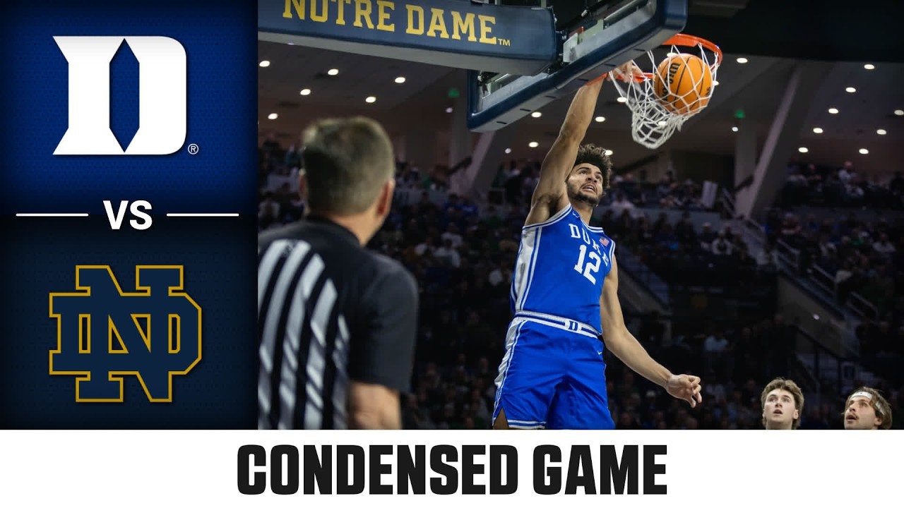 Duke vs. Notre Dame Condensed Game | 2025-26 ACC Men's Basketball