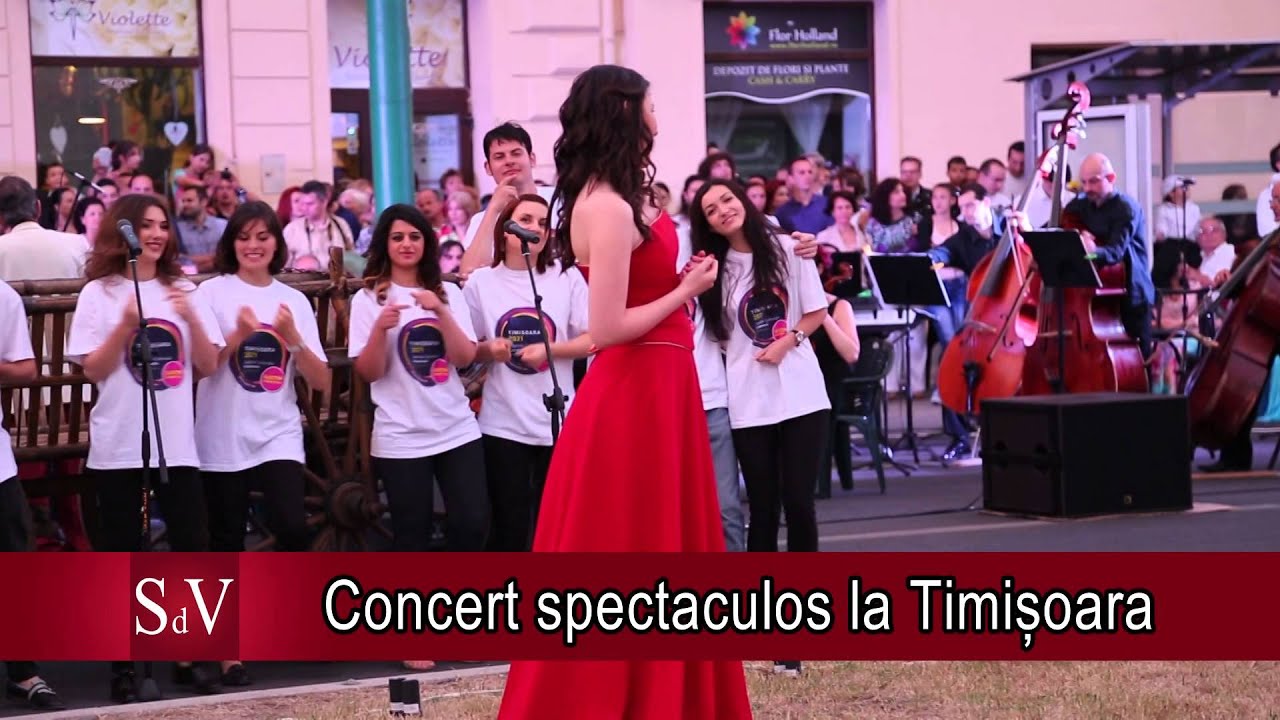 Concert spectaculos in Piata Balcescu din Timisoara