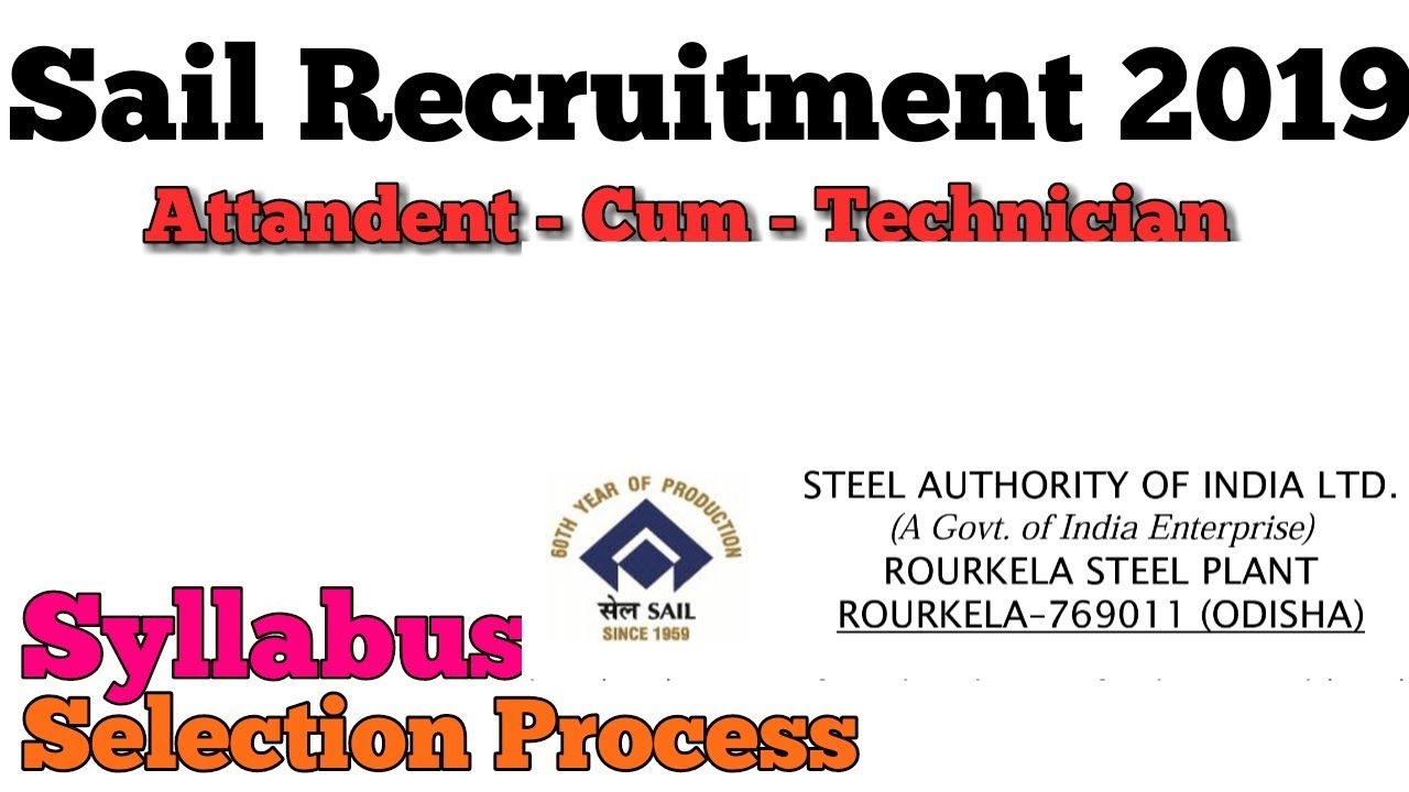 Sail Recruitment 2019 // Syllabus// Exam Pattern