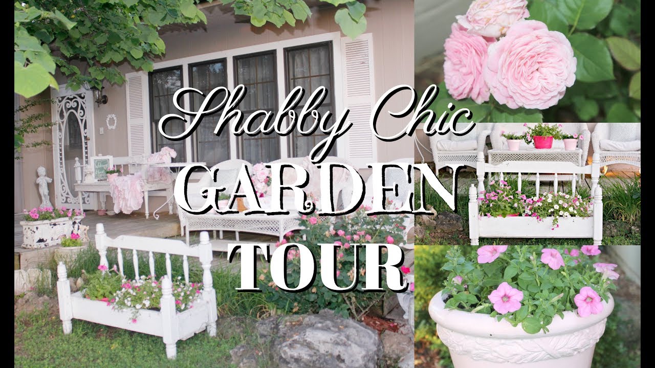 🌸MY SHABBY CHIC FRONT PORCH GARDEN TOUR🌸/Summer 2018