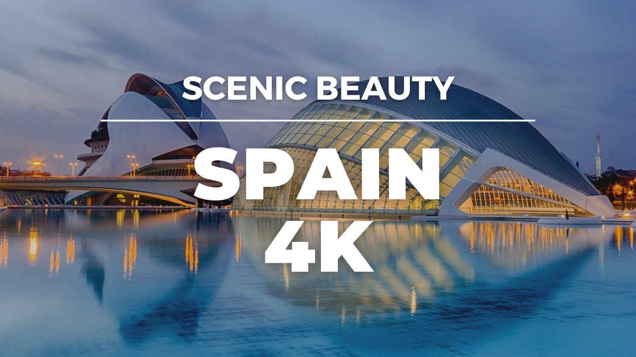 Scenic Beauty of Spain in 4K | Relaxing Music | Architectural Marvels