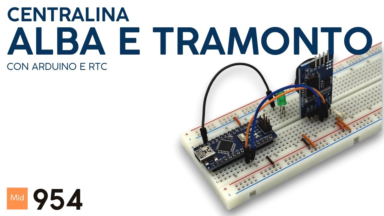 Semplice centralina alba e tramonto con Arduino e RTC DS3231