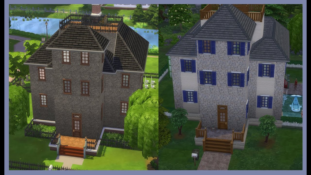 Goth & Roth Houses - Pleasantview & Riverblossom Hills - s2t4 save speedbuild re-remake