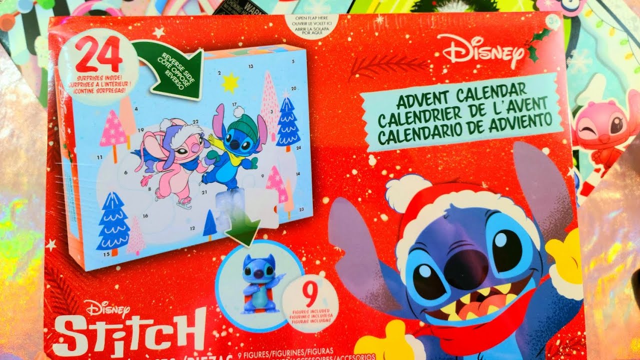 44 Minutes ASMR Advent Calendars Stitch Disney Munchlings and Doorables