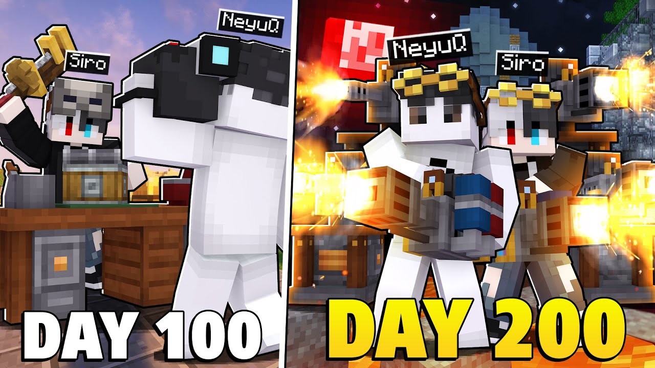 T&ocirc;i Sinh Tồn 200 Ng&agrave;y Trong Minecraft Đại Dịch Zombie SCP C&ocirc;ng Nghiệp!!
