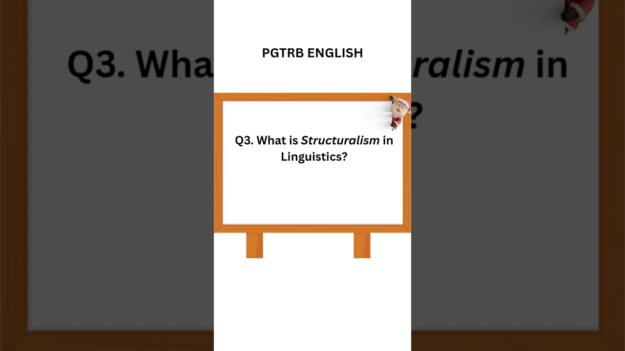 #PGTRBEnglish
