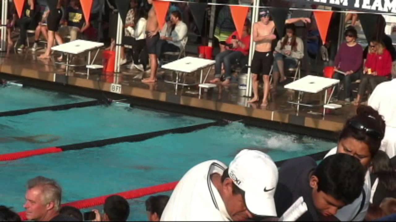 ACHS Swim CIF B 100 Fly Prelims Aleman 5 8 2013