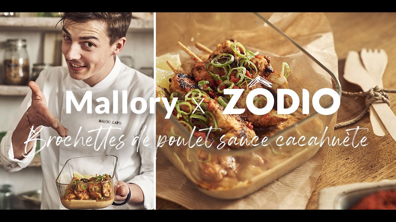 Z&Ouml;DIO x Mallory Gabsi / Brochettes de poulet, sauce cacahu&egrave;te