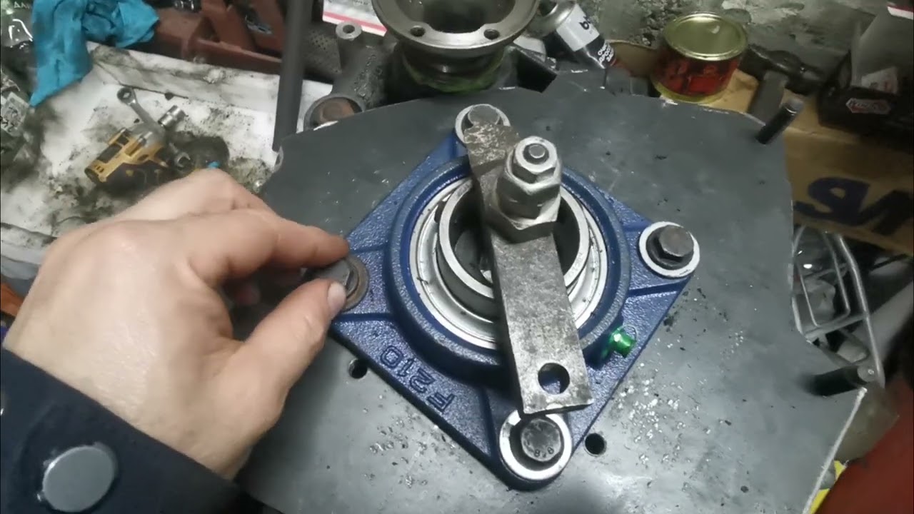 Изготовил переходную плиту 10 мм — соединяю тракторный дизель с КПП