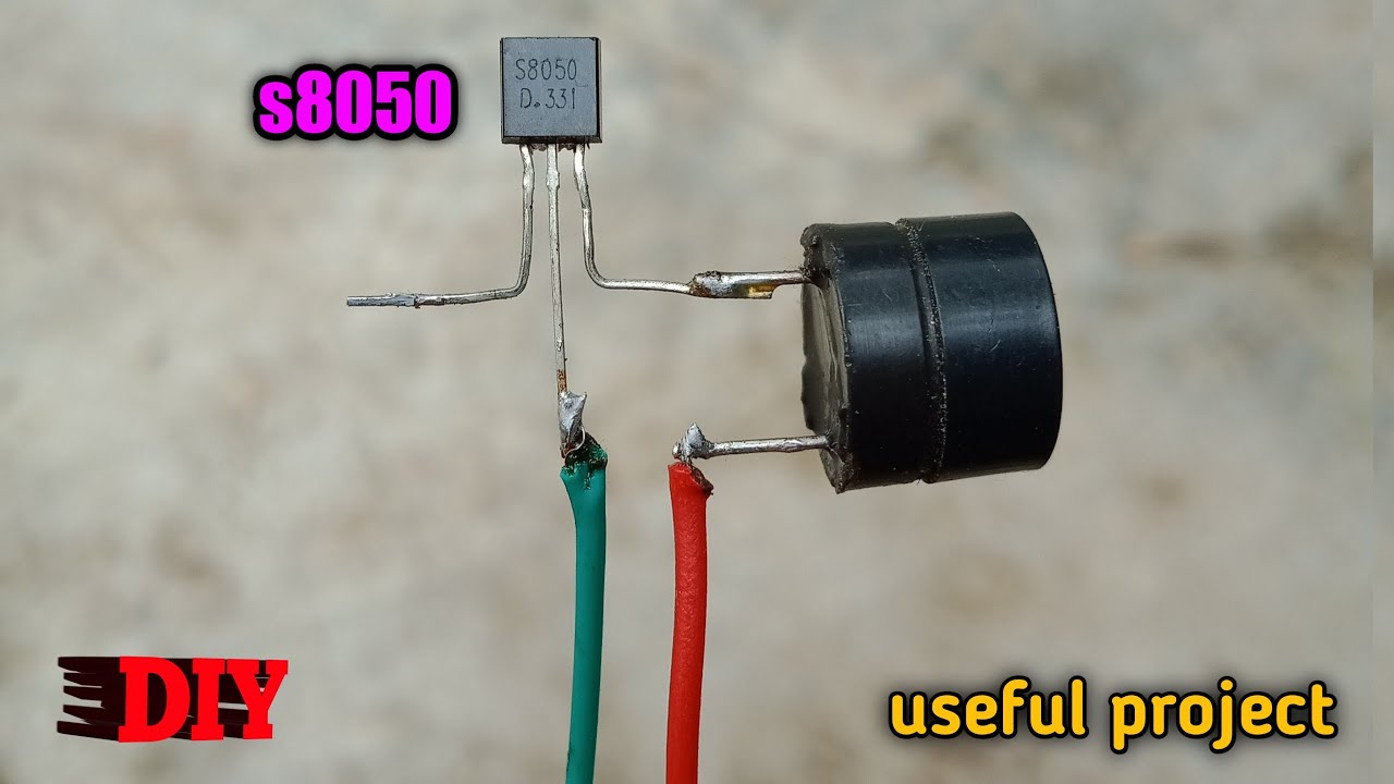 Top useful electric project using s8050. how to make a rain alarm. how to make rain detector.