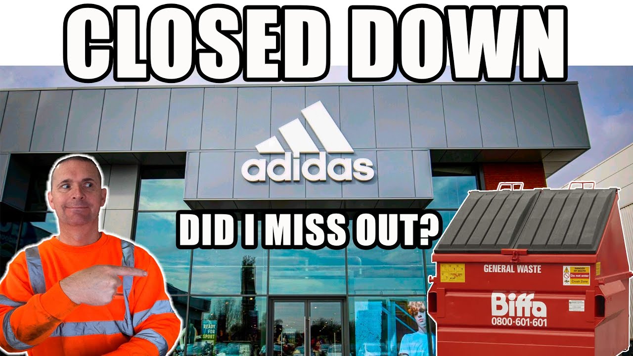DUMPSTER DIVING AT UK RETAIL PARKS (ADIDAS CLOSED DOWN!)
