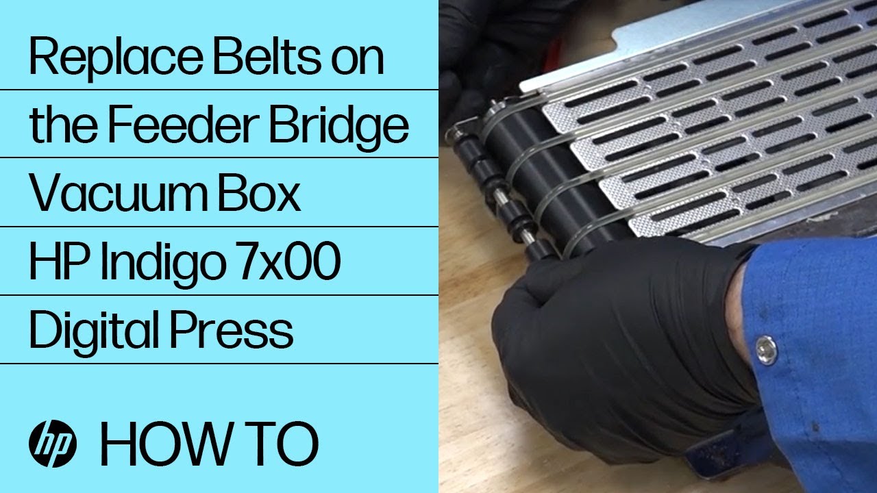 Replacing Belts on the Feeder Bridge Vacuum Box on the HP Indigo 7x00 Digital Press | HP