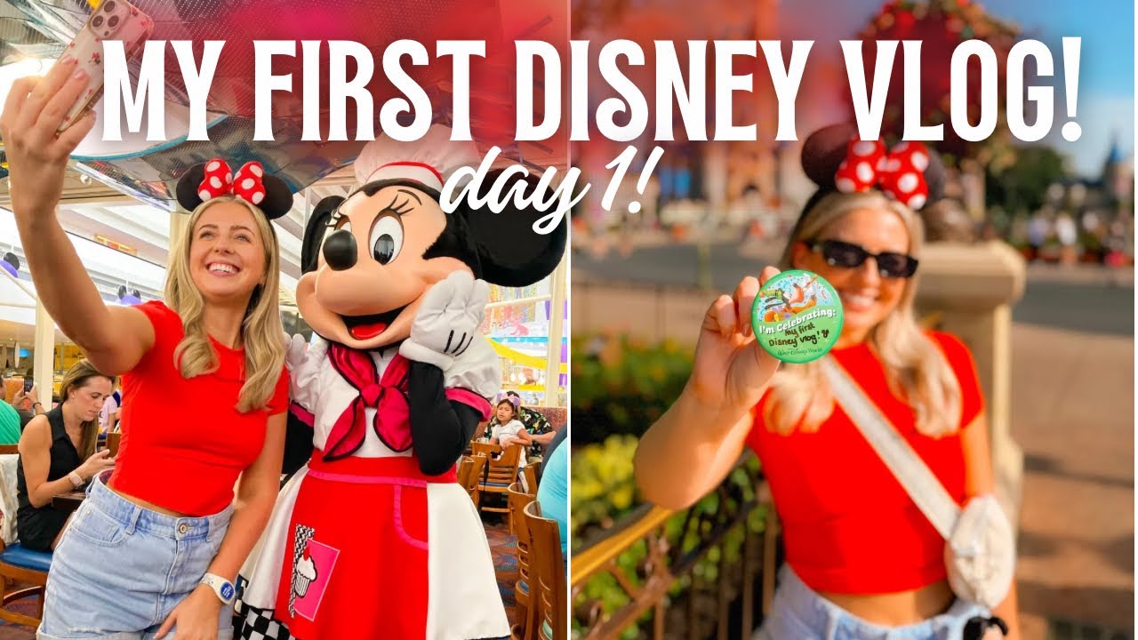 WALT DISNEY WORLD VLOG! 🏰 ✨ DAY 1 Chef Mickey's Breakfast | Magic Kingdom Firework Desert Post Party