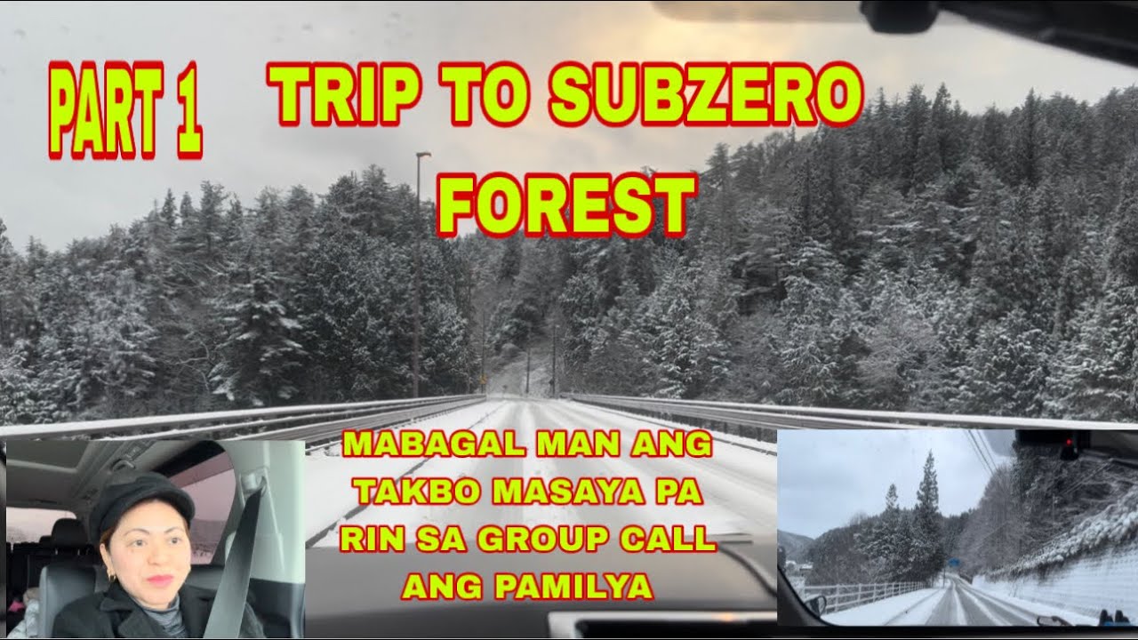 MABAGAL ANG BYAHE PERO MASAYA GROUP CALL ANG BUONG PAMILYA! TRIP TO SUBZERO FOREST IN JAPAN PART1