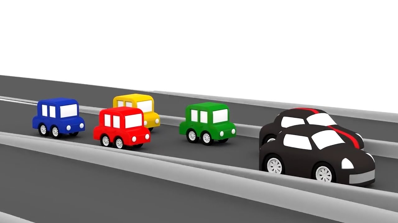 La Grande Compilation della Macchina Nera! Gare, Inseguimenti e Furti | Macchinine Colorate