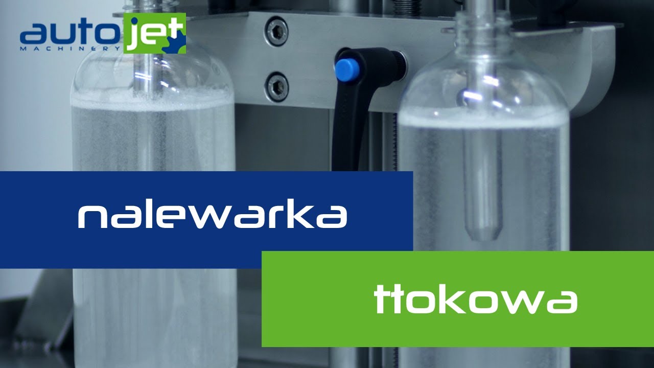 Nalewarka tłokowa. Piston filler. ⚙️ Autojet