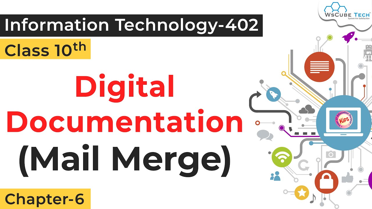 Digital Documentation  Mail Merge Class 10 IT | Use of Image & Objects Digital Documentation