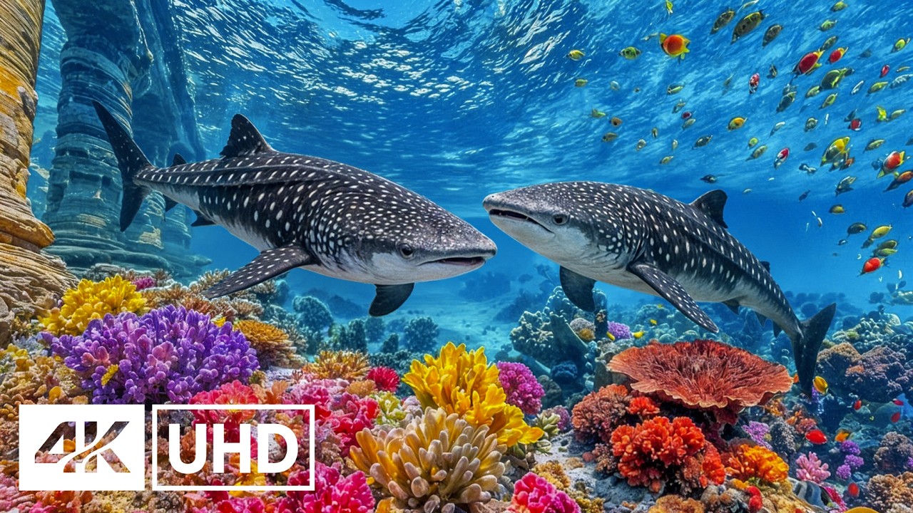 🌊 The Best 4K Ocean for Relaxation 🐠 Sea Animals With Calming Music – Rare & Colorful Sea Life Video
