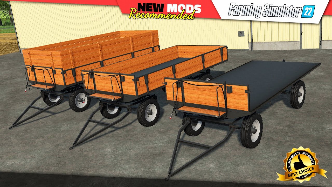 FS22 | Small Old Trailer - Farming Simulator 22 New Mods Review (2K 60Hz)