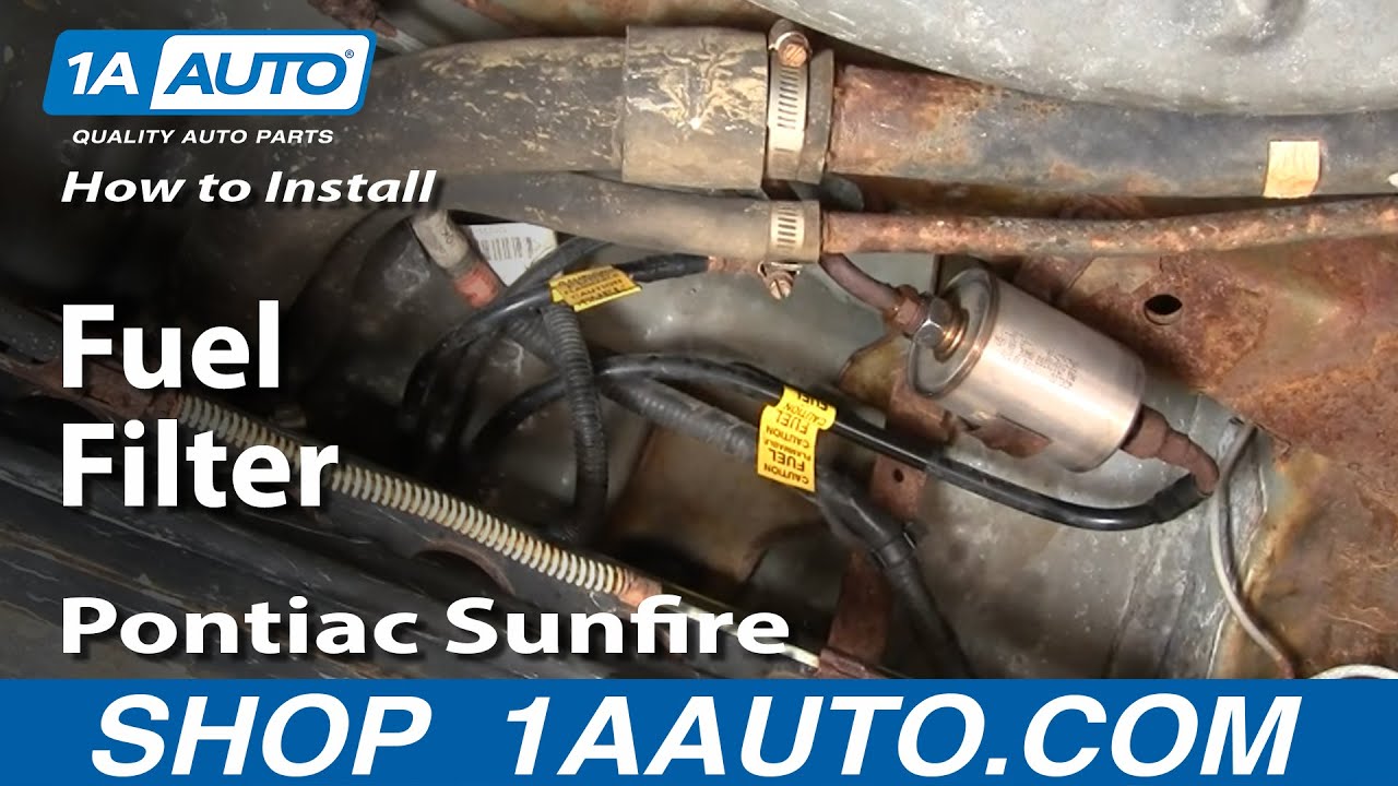 Как заменить топливный фильтр 95-05 Pontiac Sunfire