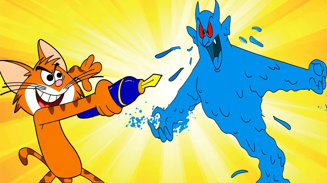 Cartoon Cat For Kids | Magic Pen Monster & Super Strong Cat Funny Animation |New Episode| Cat & Keet