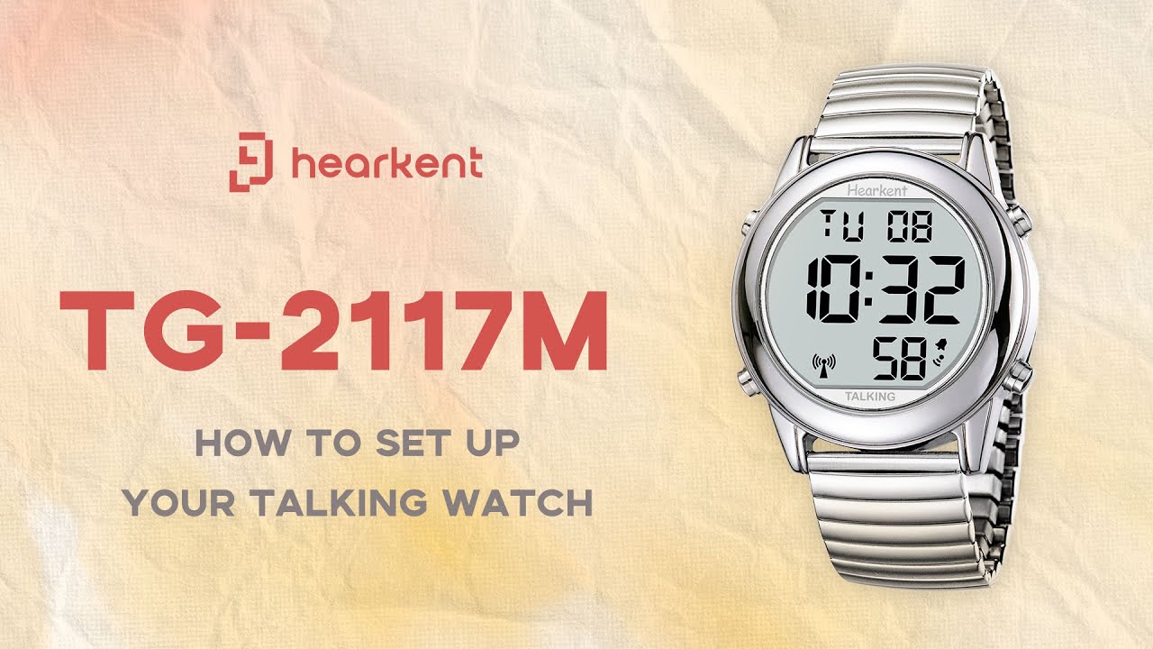 hearkent Tutorial for 2117M Atomic Digital Talking Watch Series