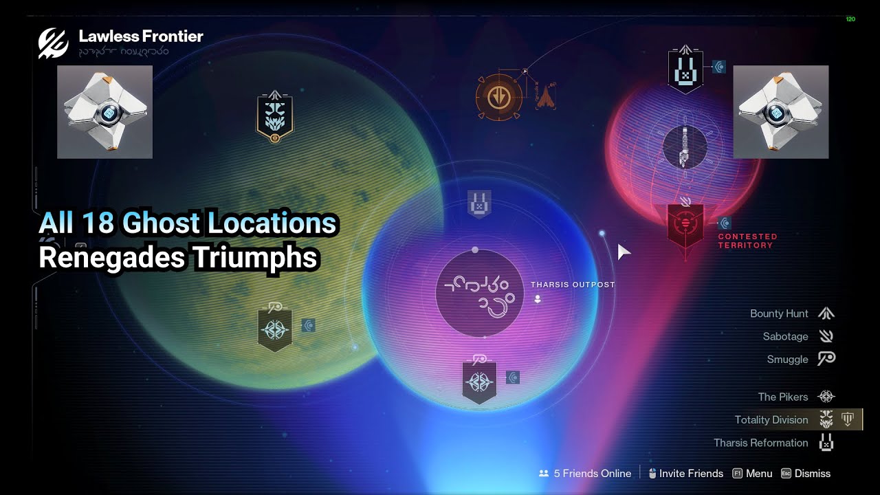 All 18 Renegades Ghost Locations for Triumph [Destiny 2 Renegades]
