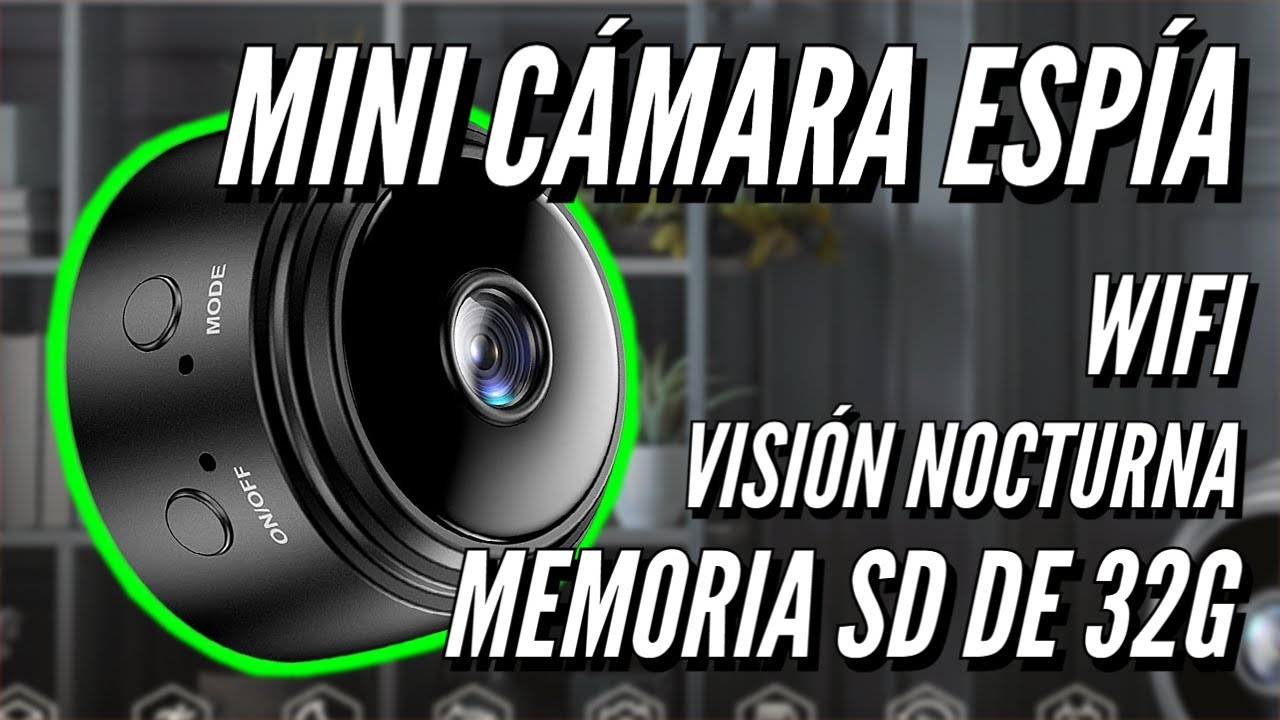 Cámara espía con memoria SD de 32GB expandible con wifi y visión nocturna