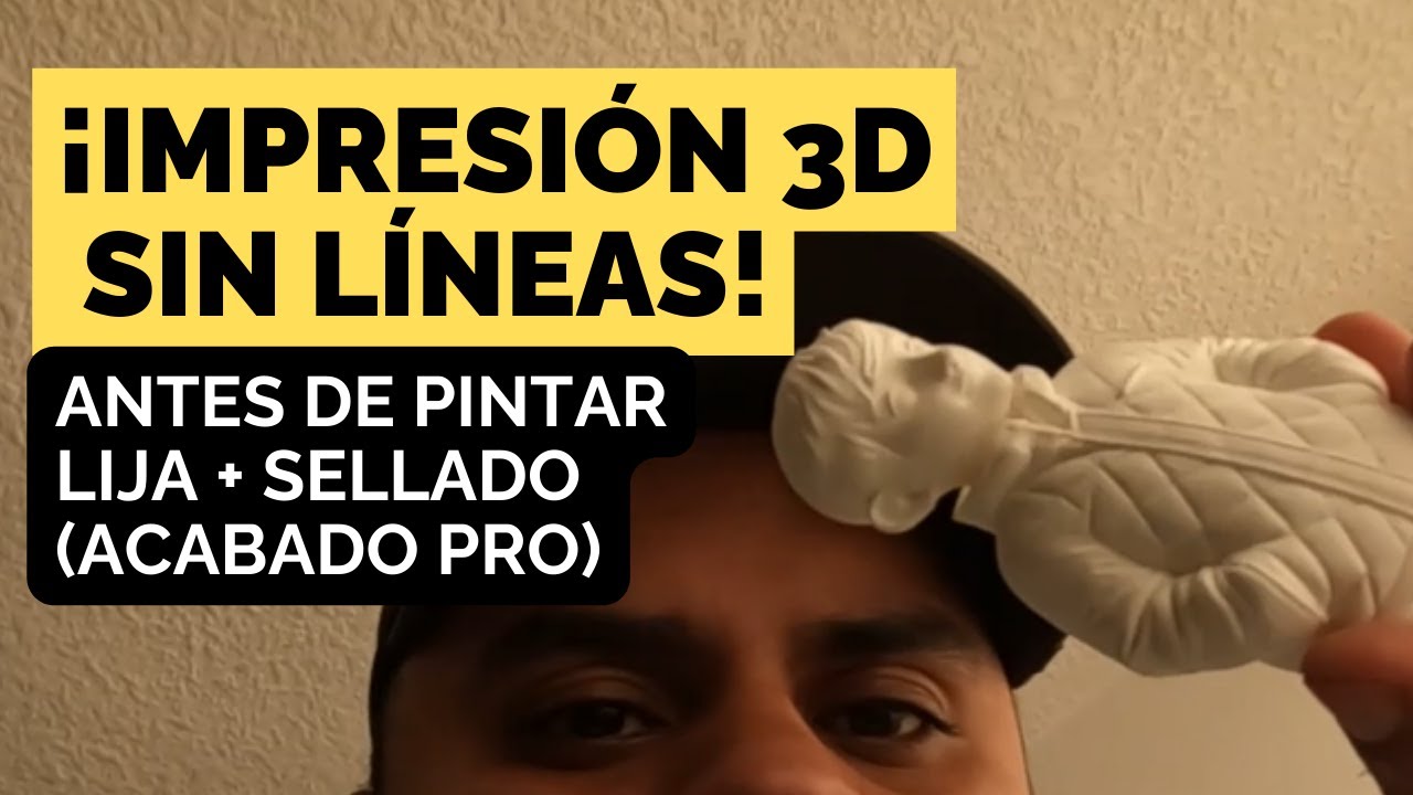 Cómo eliminar líneas de impresión 3D en PLA (preparación y acabado antes de pintar)