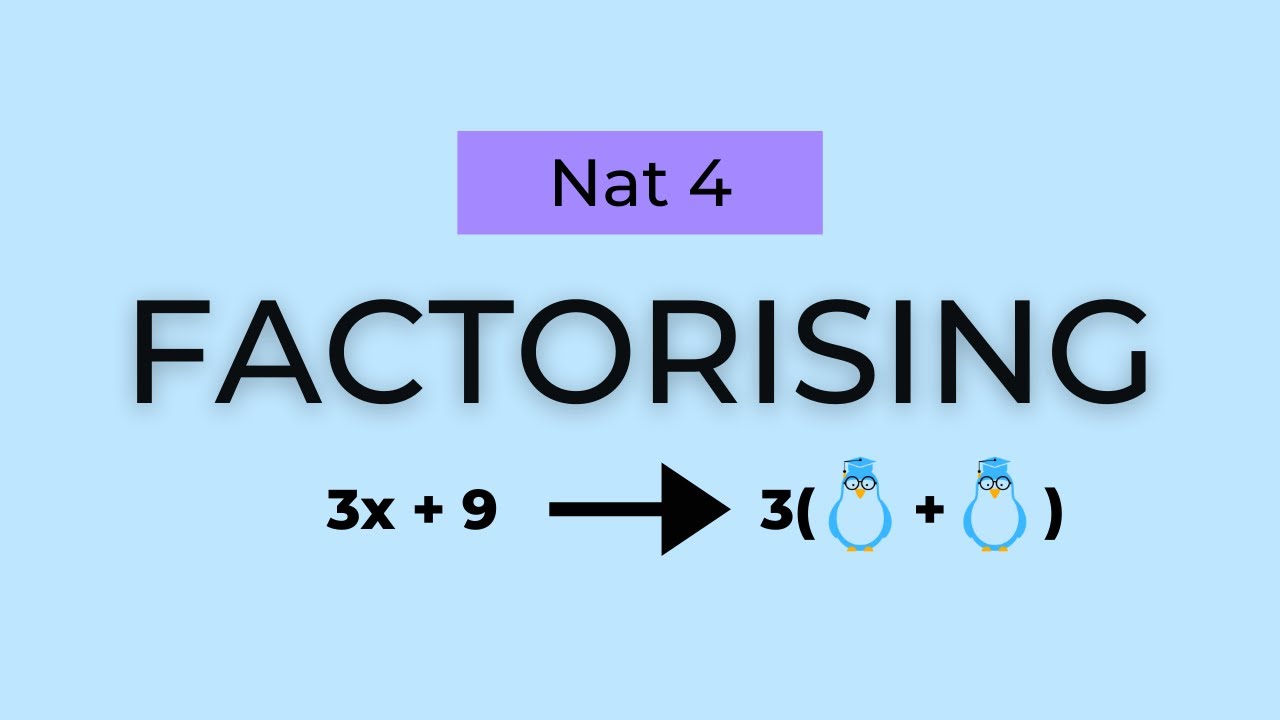 Factorising (Common Factor) - Nat 4 Maths