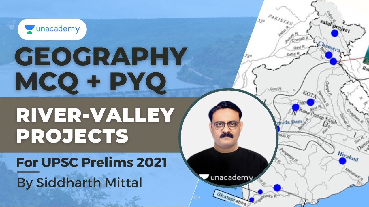 Geography Topic wise MCQ|River-valley projects|UPSC Prelims2021|Siddharth MittalUnacademy Articulate